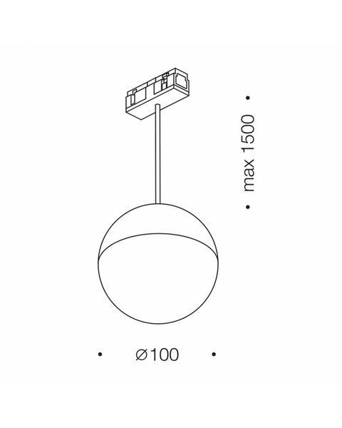 Магнитный светильник LTX 06.1000.7.930.WH In Line Ball M 111008-LTX фото