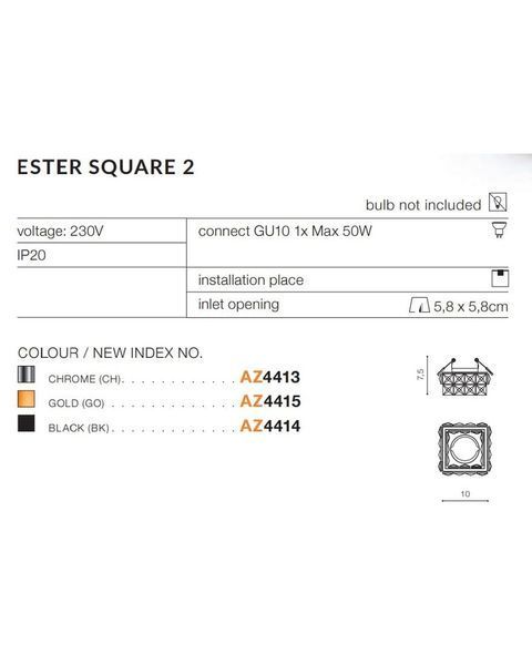Точечный светильник AZzardo AZ4415 Ester S 2 Go AZ4415 фото