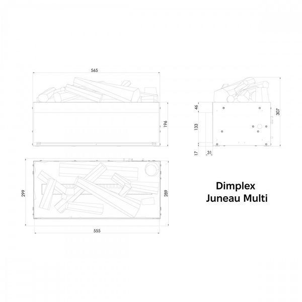 Dimplex Opti-myst Juneau Multi Steam Fireplace