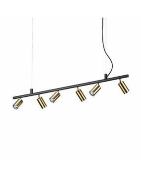 Подвесной светильник Ideal Lux 244648 Dynamite SP6 Ottone Satinato 244648-IDEAL LUX фото
