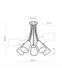 Люстра TK Lighting 3242 Wire silver 3242-TK фото 3