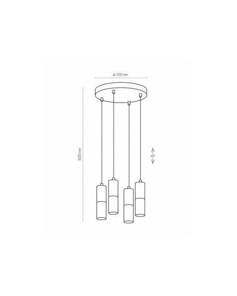 Підвісний світильник TK lighting 4354 Elit white 4354-TK фото