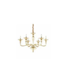 Люстра підвісна Ideal Lux Danieli Sp6 Ambra 159942 159942-IDEAL LUX фото