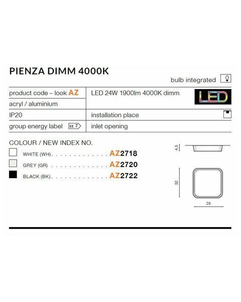 Стельовий світильник Azzardo AZ2733 Cortona(5901238427339) AZ2733 фото