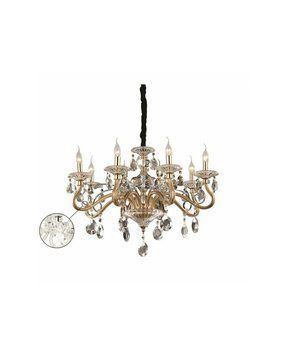 Люстра підвісна Ideal Lux Negresco Sp8 Trasparente 141053 141053-IDEAL LUX фото