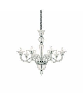 Люстра підвісна Ideal Lux Brigitta sp8 trasparente 199382 199382-IDEAL LUX фото