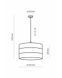 Підвісний світильник TK lighting 3222 Tago white 3222-TK фото 2