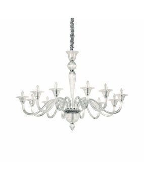 Люстра підвісна Ideal Lux Brigitta sp12 trasparente 199375 199375-IDEAL LUX фото
