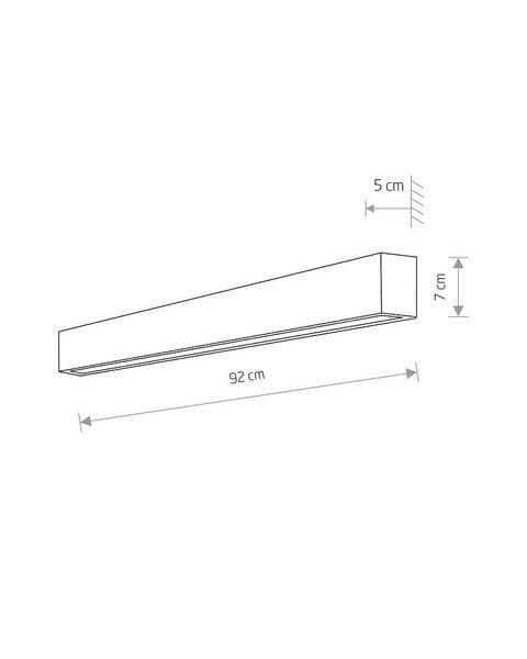 Настенный светильник Nowodvorski 7594 Straight Wall Led M 7594-NOW фото