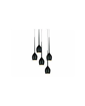 Подвесной светильник Azzardo AZ0312 SHINY BLACK IZZA (MD 1288A-5BL) AZ0312 фото