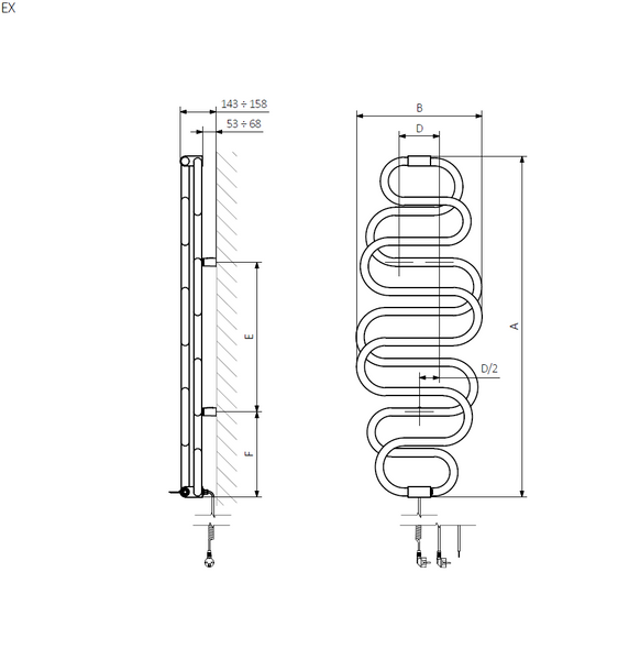 Рушникосушка Terma Perla Electric TermaPerlaEl фото