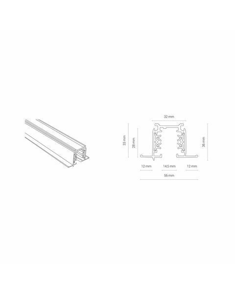 Трековый шинопровод Nowodvorski 8695 Ctls recessed 8695-NOW фото