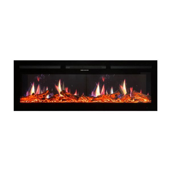 Електрокамін з обігрівом Royal 5D V-Art 50 L (1270x450x165) з 5D ефектом полумʼя, звуком, дровами та ефектом тління, кольорами та варіантами реалістичного полумʼя (5DVART50L) 24936 фото