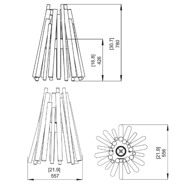 Биокамин Ecosmart Fire Stix Brass 000015723 фото