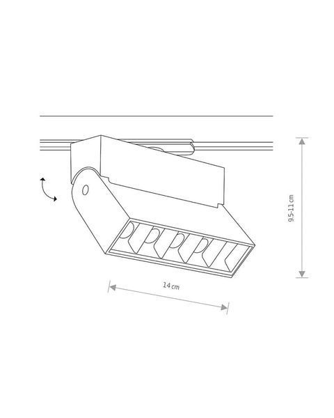 Трековый светильник Nowodvorski 7618 Profile Focus Led 9W 440Lm 3000K Wh 7618-NOW фото
