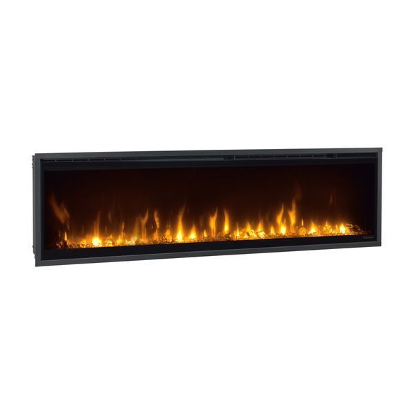 Електрокамін з обігрівом Dimplex Ignite XL 60 (XLF60) лінійний, з кристалами, кольорами, розмір 1556x419x147 + Подарунок! Комплект дров керамічних 24963 фото