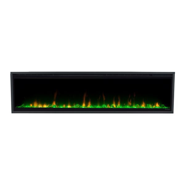 Електрокамін з обігрівом Dimplex Ignite XL 60 (XLF60) лінійний, з кристалами, кольорами, розмір 1556x419x147 + Подарунок! Комплект дров керамічних 24963 фото