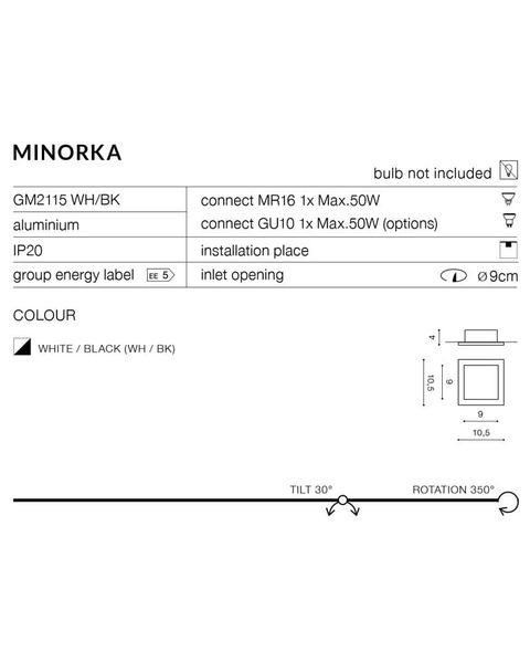 Точечный светильник AZzardo AZ4142 Minorka Bk/Bk AZ4142 фото