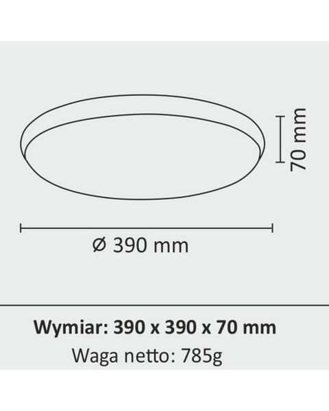 Потолочный светильник Polux 314925 Kern Led 24W 4000K 2600Lm Ip20 314925-PLX фото