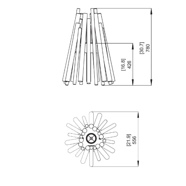 Біокамін Ecosmart Fire Stix Cooper 000015722 фото