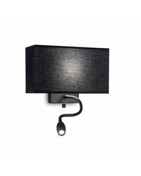 Бра Ideal Lux Hotel ap2 all black 215709 215709-IDEAL LUX фото
