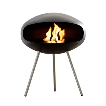 Биокамин Cocoon Fires Terra Standing Cocoon (Matte Black Cocoon Range) 000012627 фото