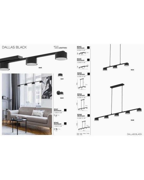 Потолочный светильник TK Lighting 6245 Dallas 6245-TK фото