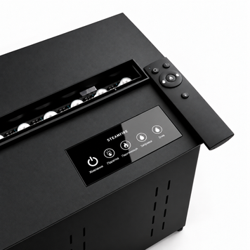 Water vapor fireplace SteamFire Smart Water PRO 64-Color, Black Matt - 800 мм
