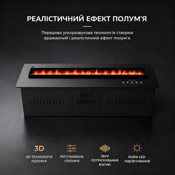 Паровой камин SteamFire Smart Water PRO 64-Color, матовый, 800 мм SF-64 фото