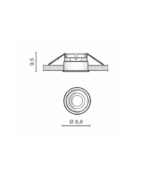 Точечный светильник Azzardo AZ2682 Torres (5901238426820) AZ2682 фото