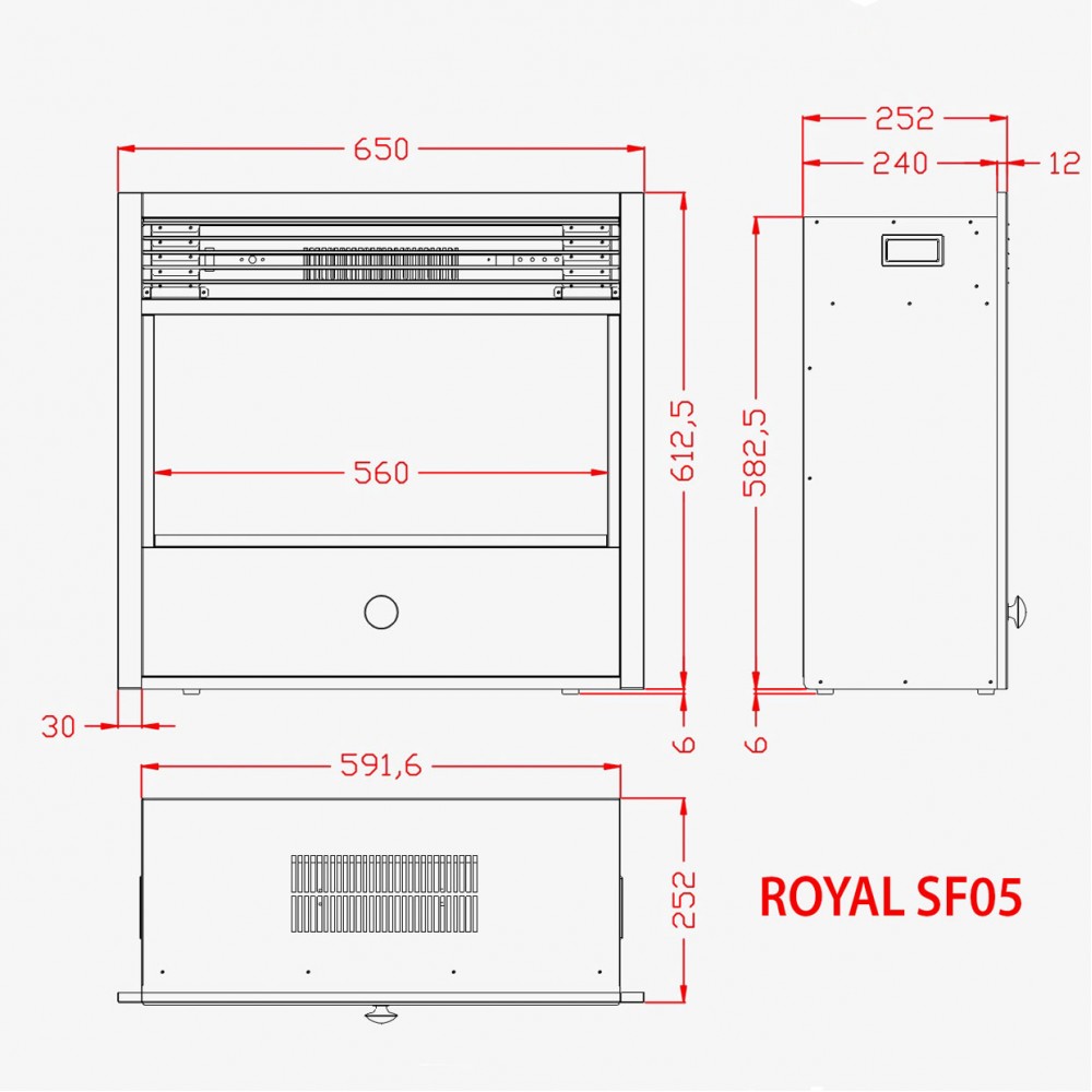 Паровий камін Royal Flame 3D Etna SF05