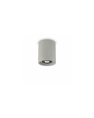 Точечный светильник Ideal Lux Oak Pl1 Round Cemento 150437 150437-IDEAL LUX фото