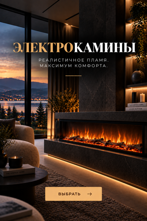 Электрокамин в современном интерьере – эффект живого огня без дыма
