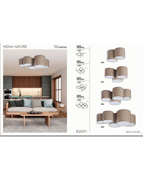 Стельовий світильник TK Lighting 6592 Mona 6592-TK фото